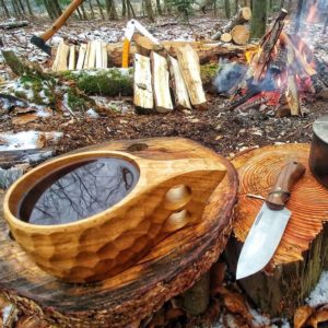 Wood Bushcraft Mug